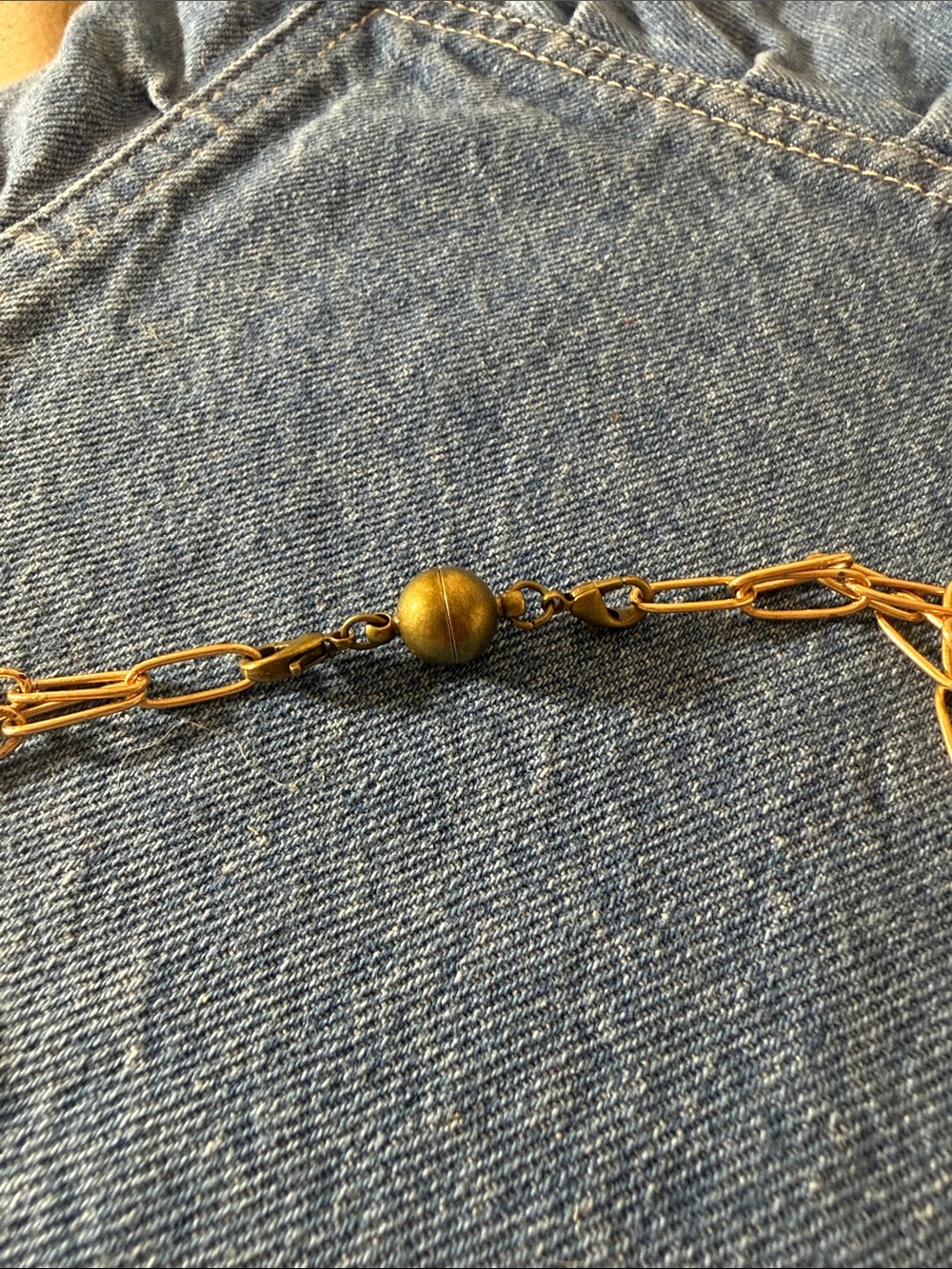 Katia Designs: I Own My Peace Lariat Necklace w Authentic Tigers Eye Stones - Picture 12 of 14